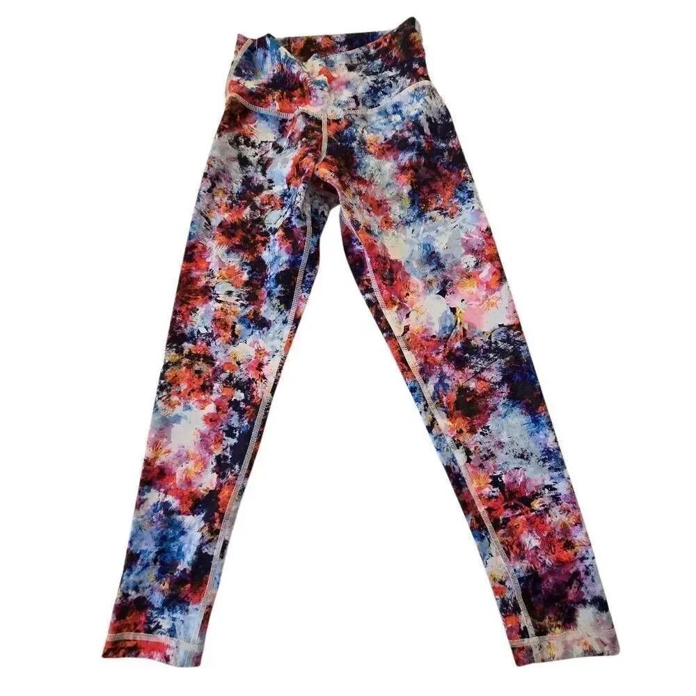 Lululemon Womens Tie Dye Pull-on Ankle Leggings Multicolor Size 6
